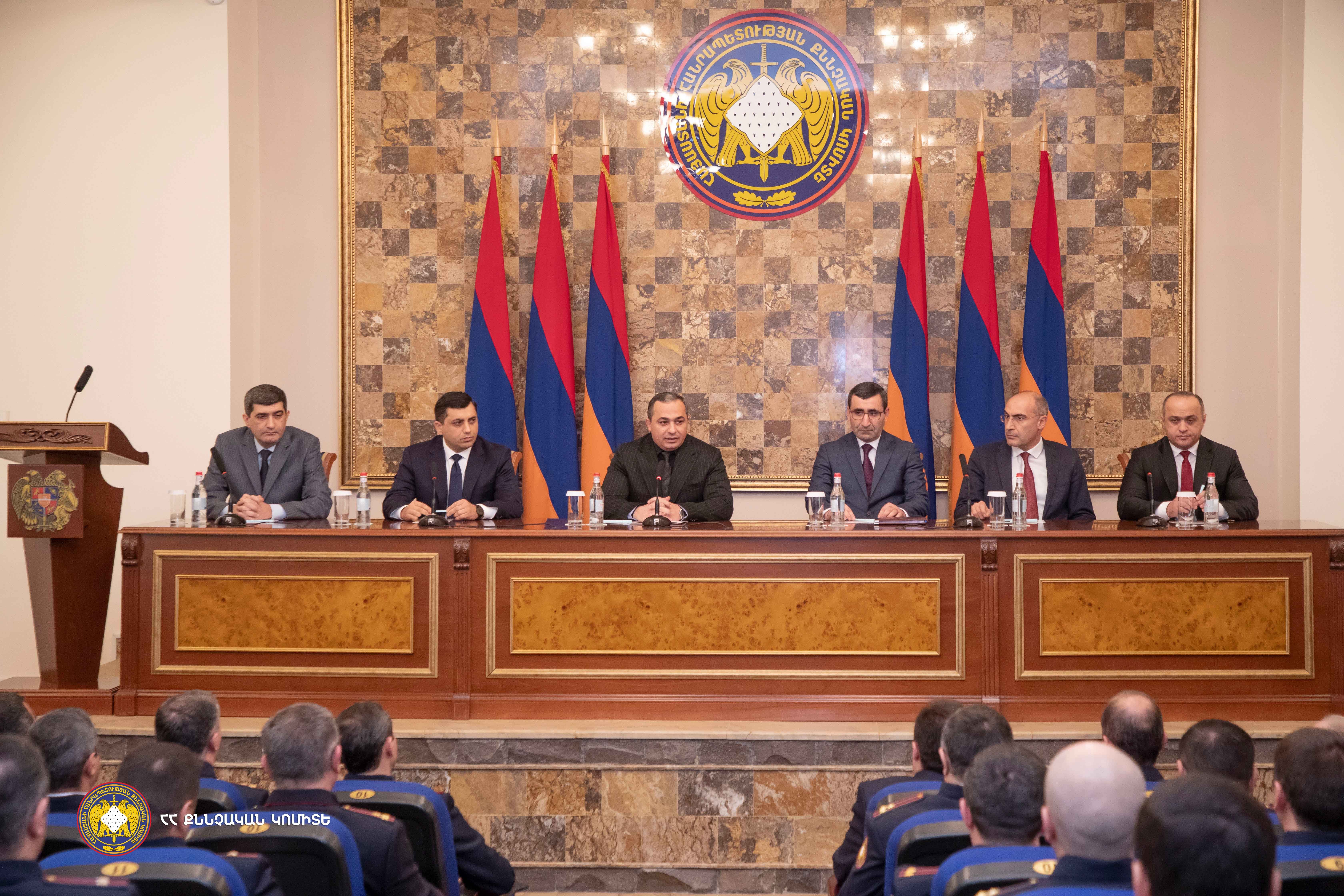 Artur Poghosyan, Chairman of the RA Investigative Committee Introduced Newly Appointed Deputy Chairman to Staff